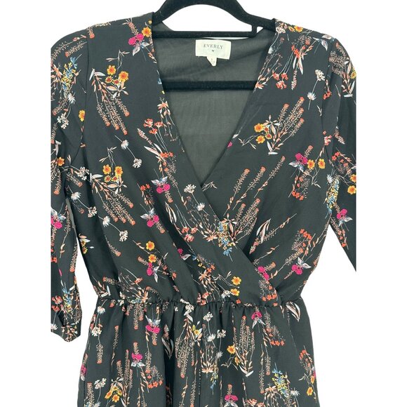 Everly Top Blouse Shirt Womens Size Small Floral Fairy Grunge Whimsigoth - Picture 4 of 8